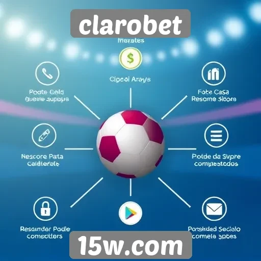 Visão geral das funcionalidades do site clarobet