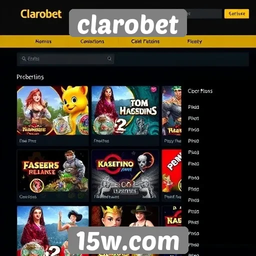Avaliação das opções de jogos disponíveis no clarobet