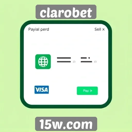Opções de pagamento disponíveis na plataforma Clarobet